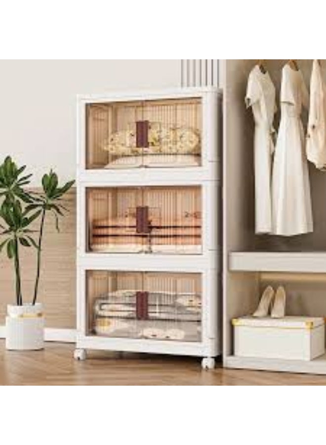 Khorshed Plast Fantasia wardrobe with 3 plastic shelves from Khorshid Plastic, white color B0CVN5X4MY - Image 2